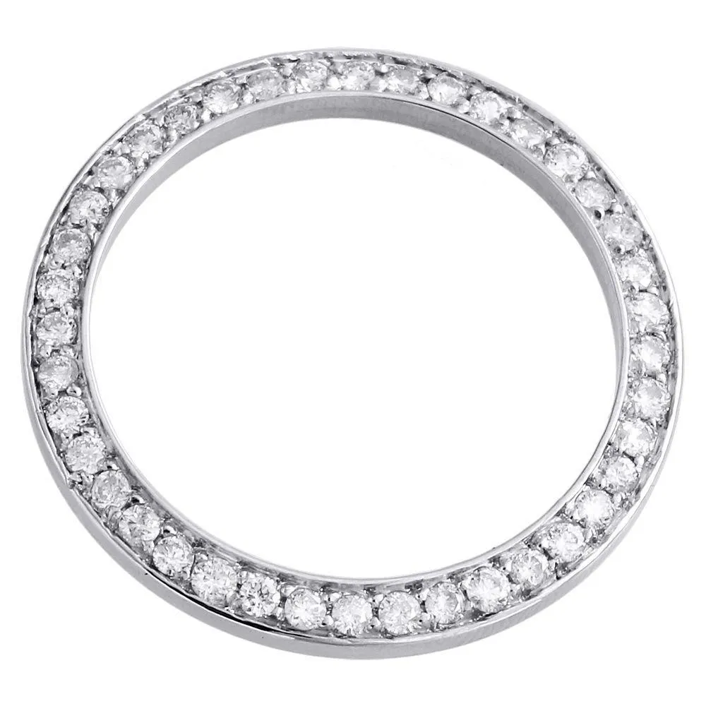 Natural Earth Mined Diamond Bezel To Fit Datejust Or Date 26 Mm Watch Ladies Custom 3 Ct