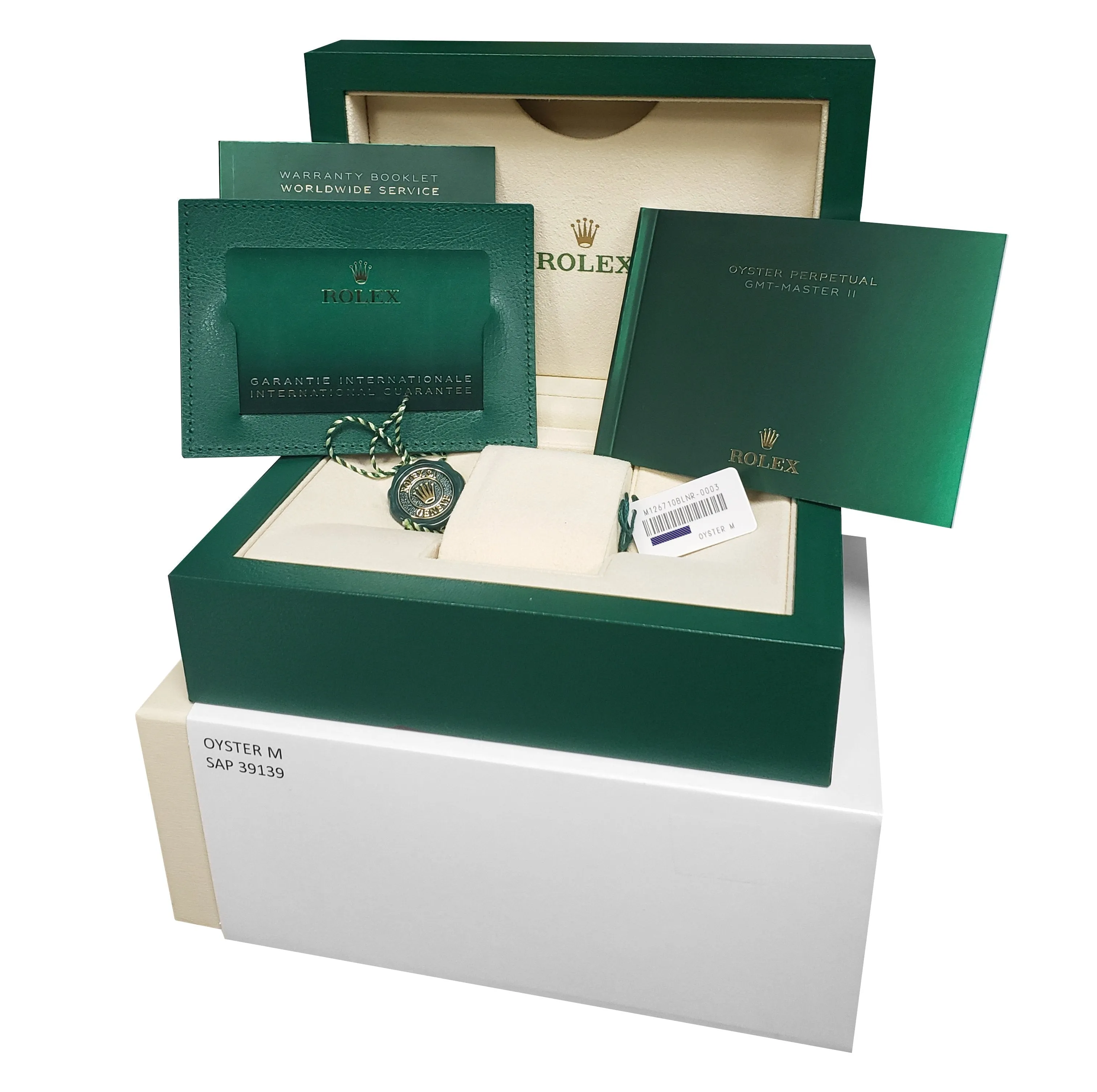 NEW APRIL 2022 Rolex GMT-Master II Ceramic BATMAN OYSTER BRACELET 126710 BLNR
