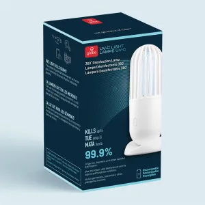 New in box! UV-C Light Disinfecting 360-Degree Portable Rechargeable Lamp, Retails $40 US 