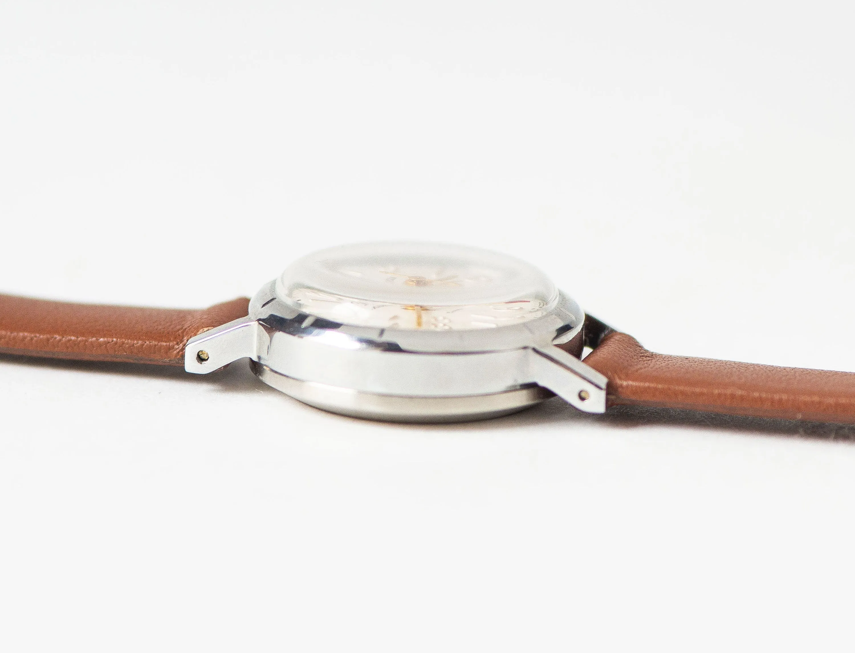New old stock lady watch Dawn\Youth silver shade, retro wristwatch for women jewelry gift vintage girl watch simple new premium leather band