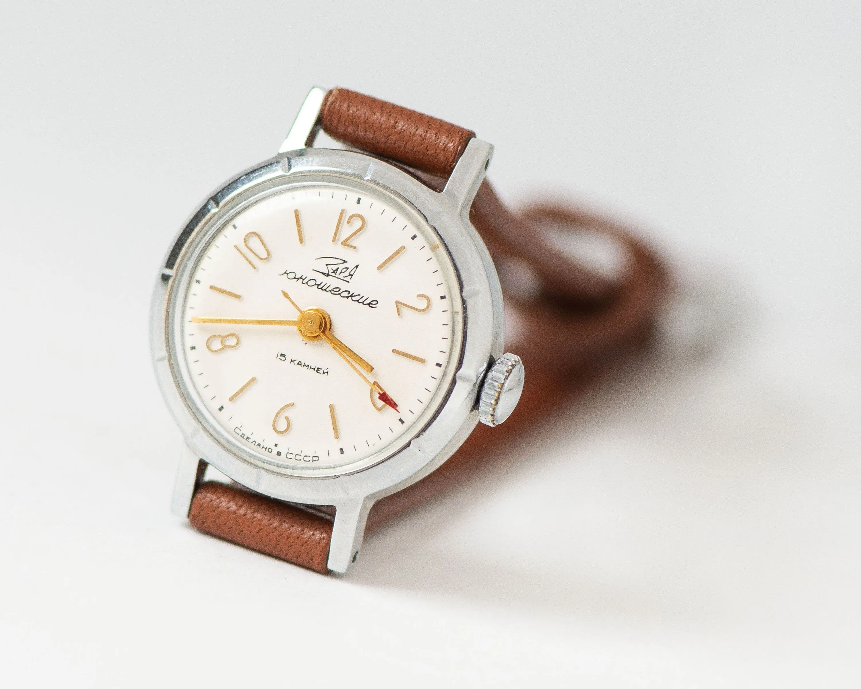 New old stock lady watch Dawn\Youth silver shade, retro wristwatch for women jewelry gift vintage girl watch simple new premium leather band