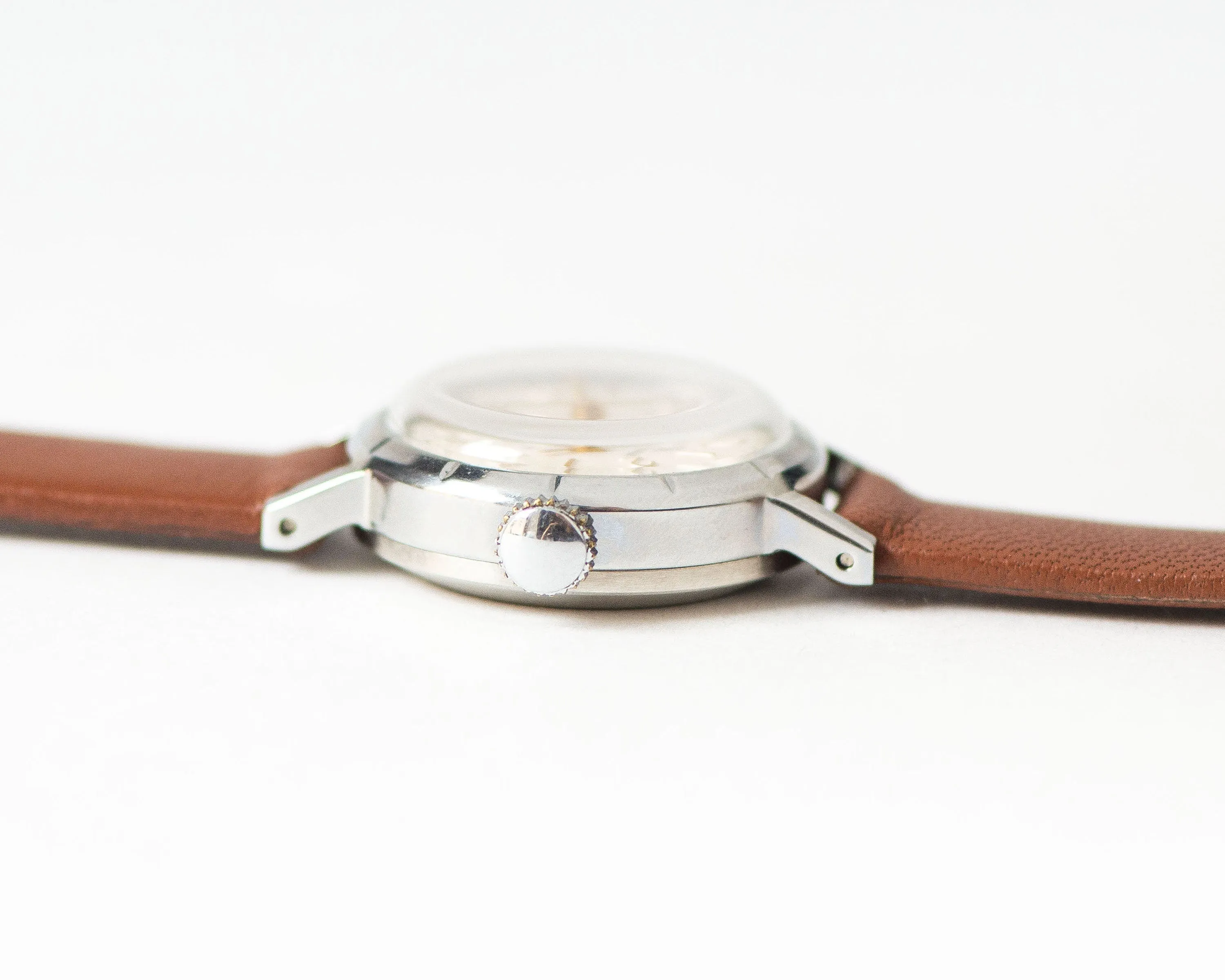 New old stock lady watch Dawn\Youth silver shade, retro wristwatch for women jewelry gift vintage girl watch simple new premium leather band