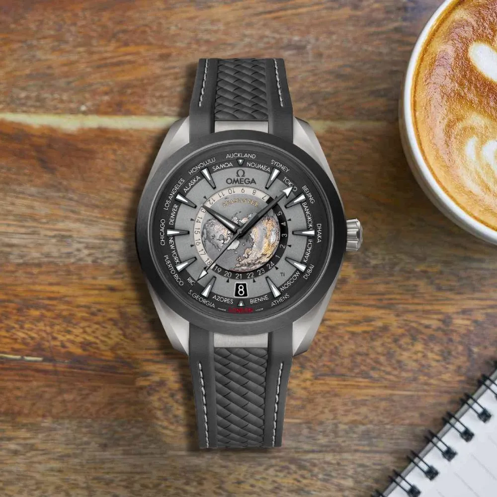 New Omega Seamaster Aqua Terra 150M 43 mm, titanium on rubber strap