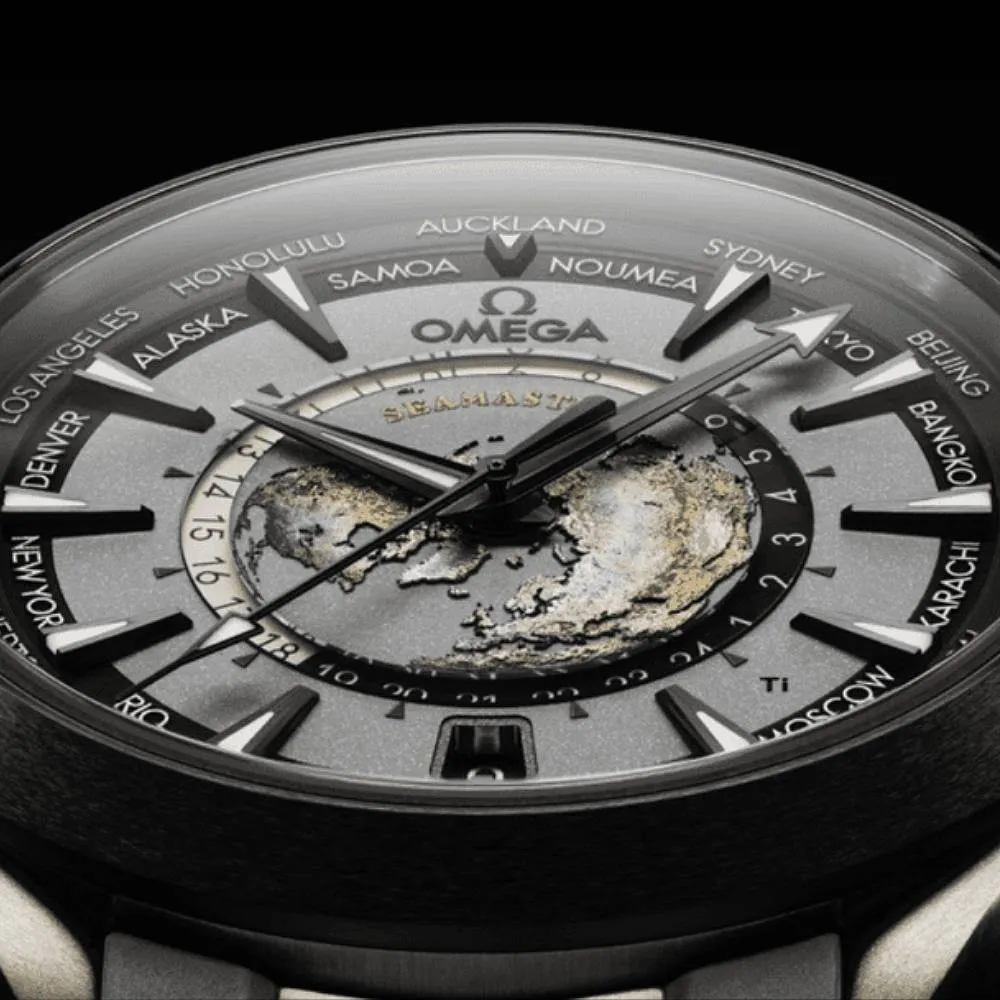 New Omega Seamaster Aqua Terra 150M 43 mm, titanium on rubber strap