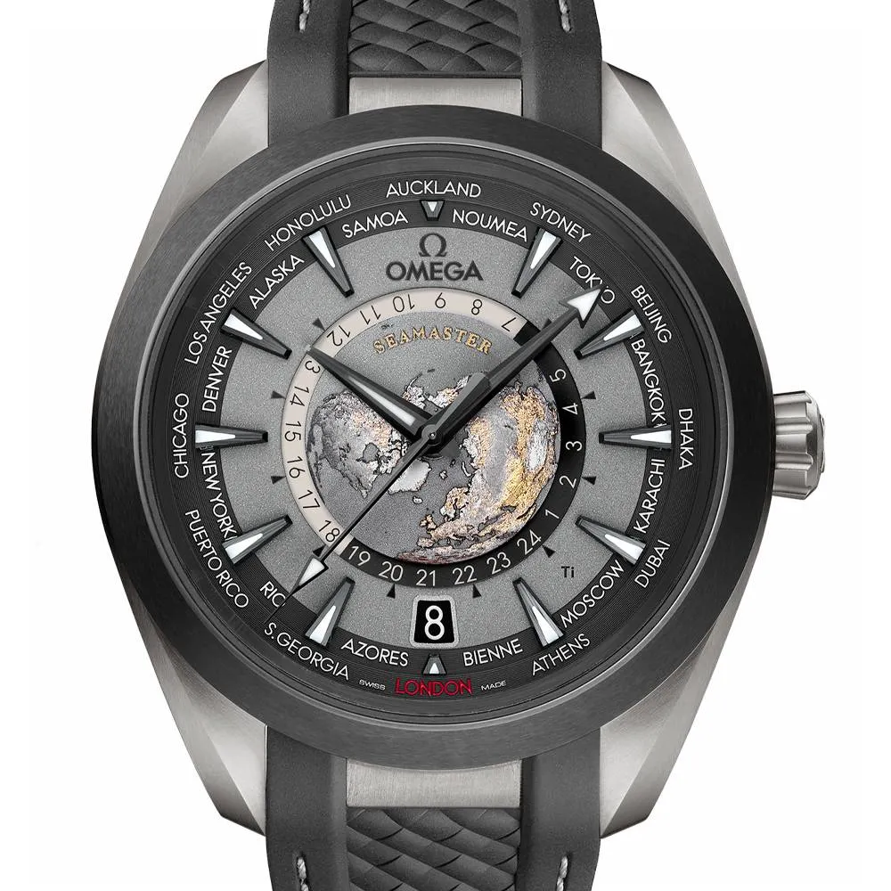 New Omega Seamaster Aqua Terra 150M 43 mm, titanium on rubber strap