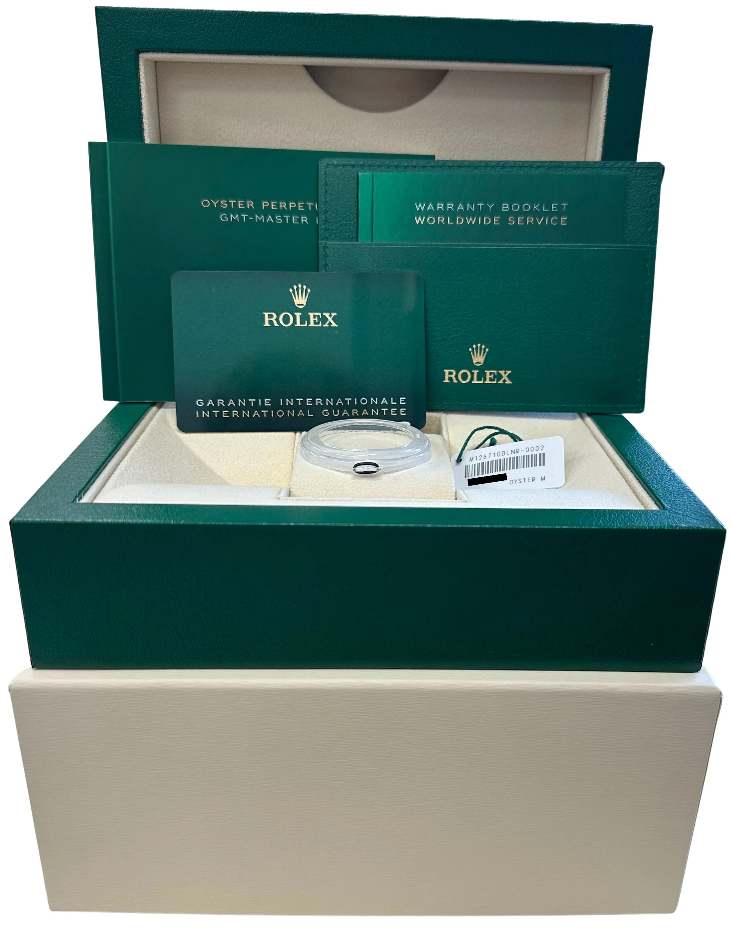 NEW STICKERED 2022 Rolex GMT-Master II BATMAN Blue Black 126710 BLNR 40mm Watch