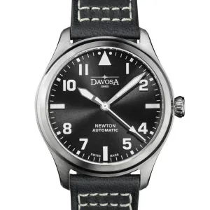 Newton Automatic 40mm Black Black Pilot Watch 16153055