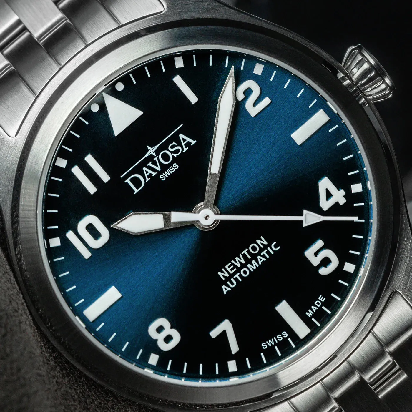 Newton Automatic 40mm Blue Pilot Watch 16153040