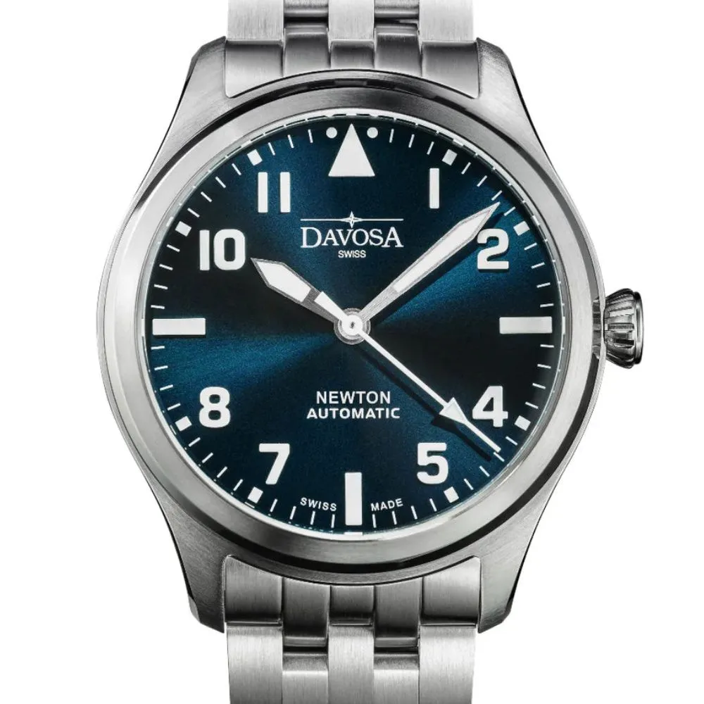 Newton Automatic 40mm Blue Pilot Watch 16153040