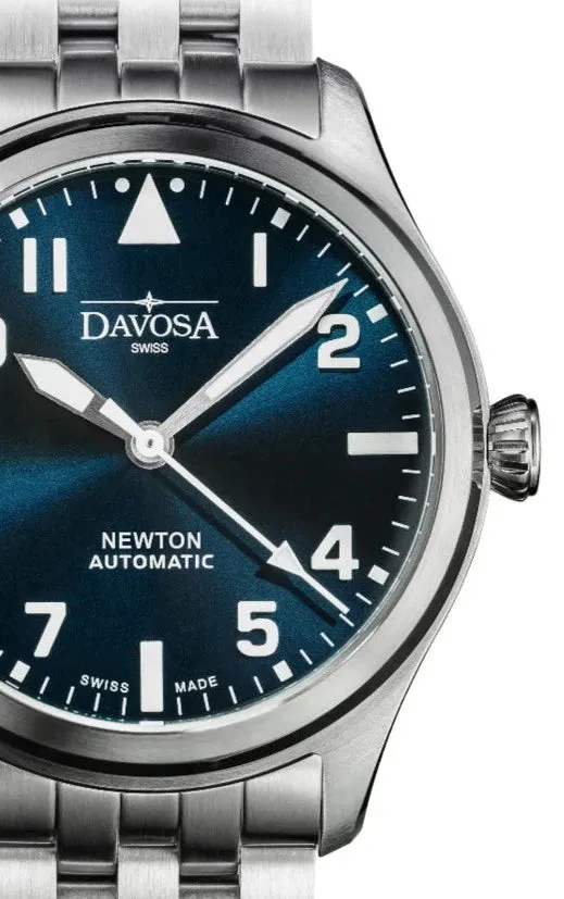 Newton Automatic 40mm Blue Pilot Watch 16153040