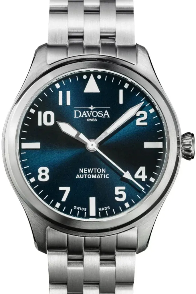 Newton Automatic 40mm Blue Pilot Watch 16153040