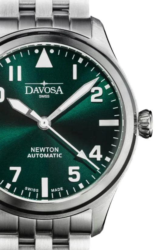 Newton Automatic 40mm Green Pilot Watch 16153070