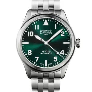Newton Automatic 40mm Green Pilot Watch 16153070