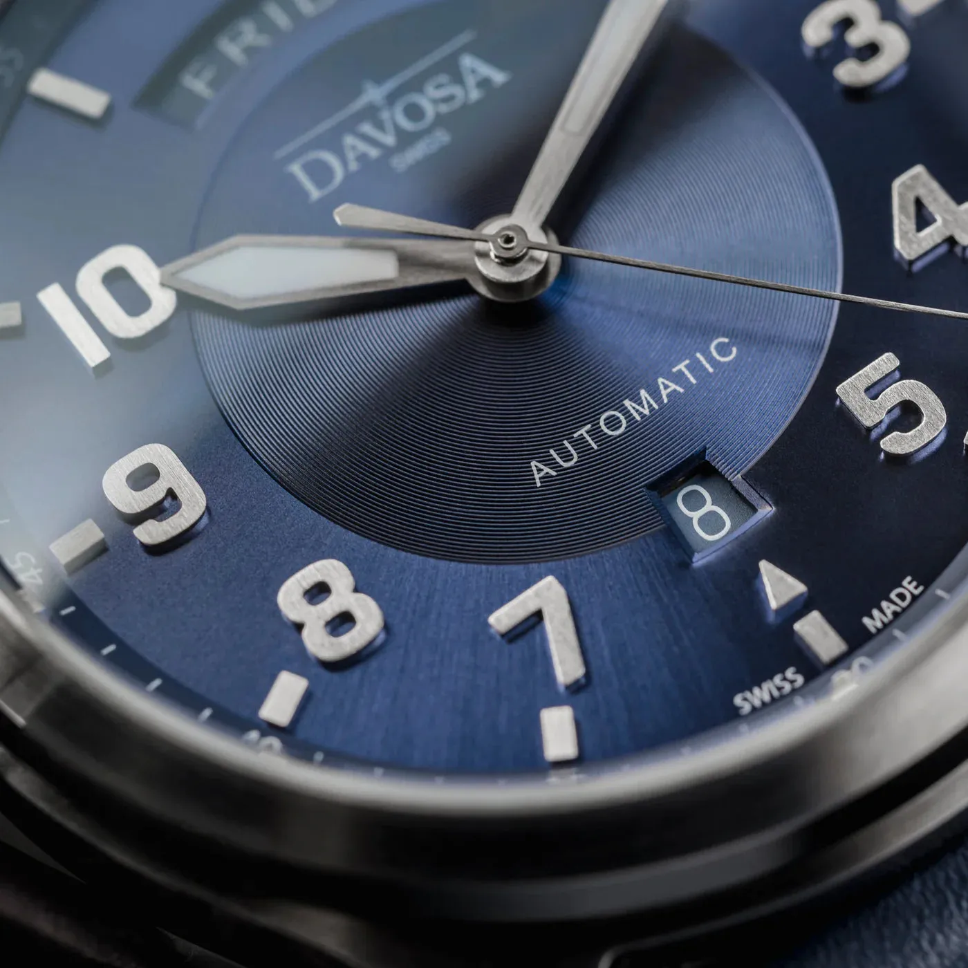 Newton Day-Date Automatic 44mm Blue Pilot Watch 16158540