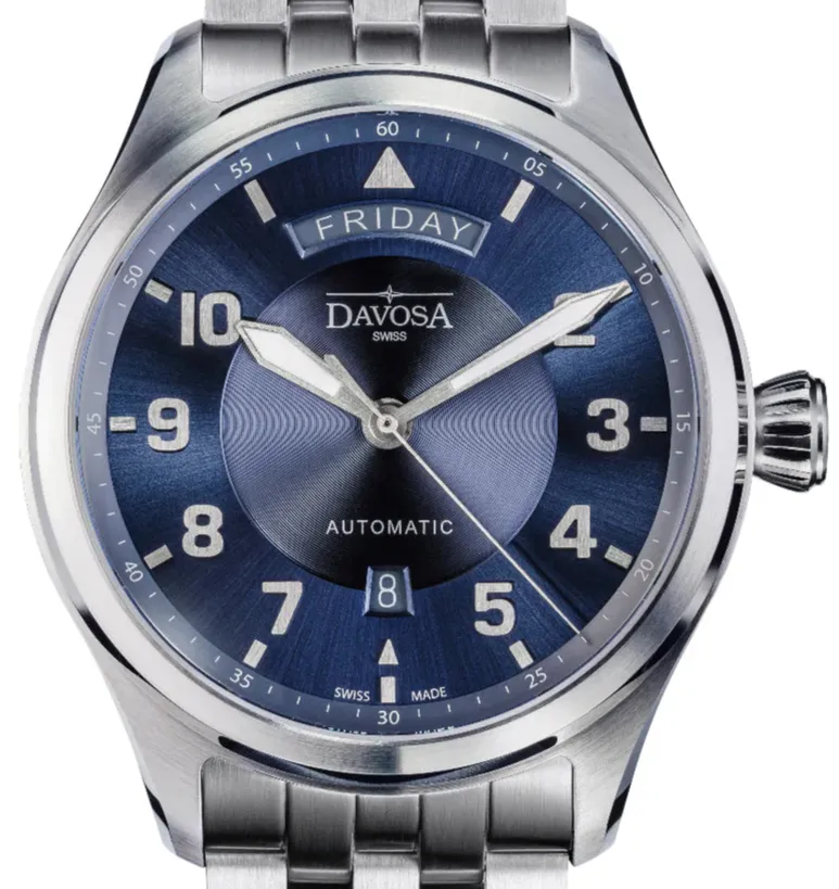 Newton Day-Date Automatic 44mm Grey Pilot Watch 16158510