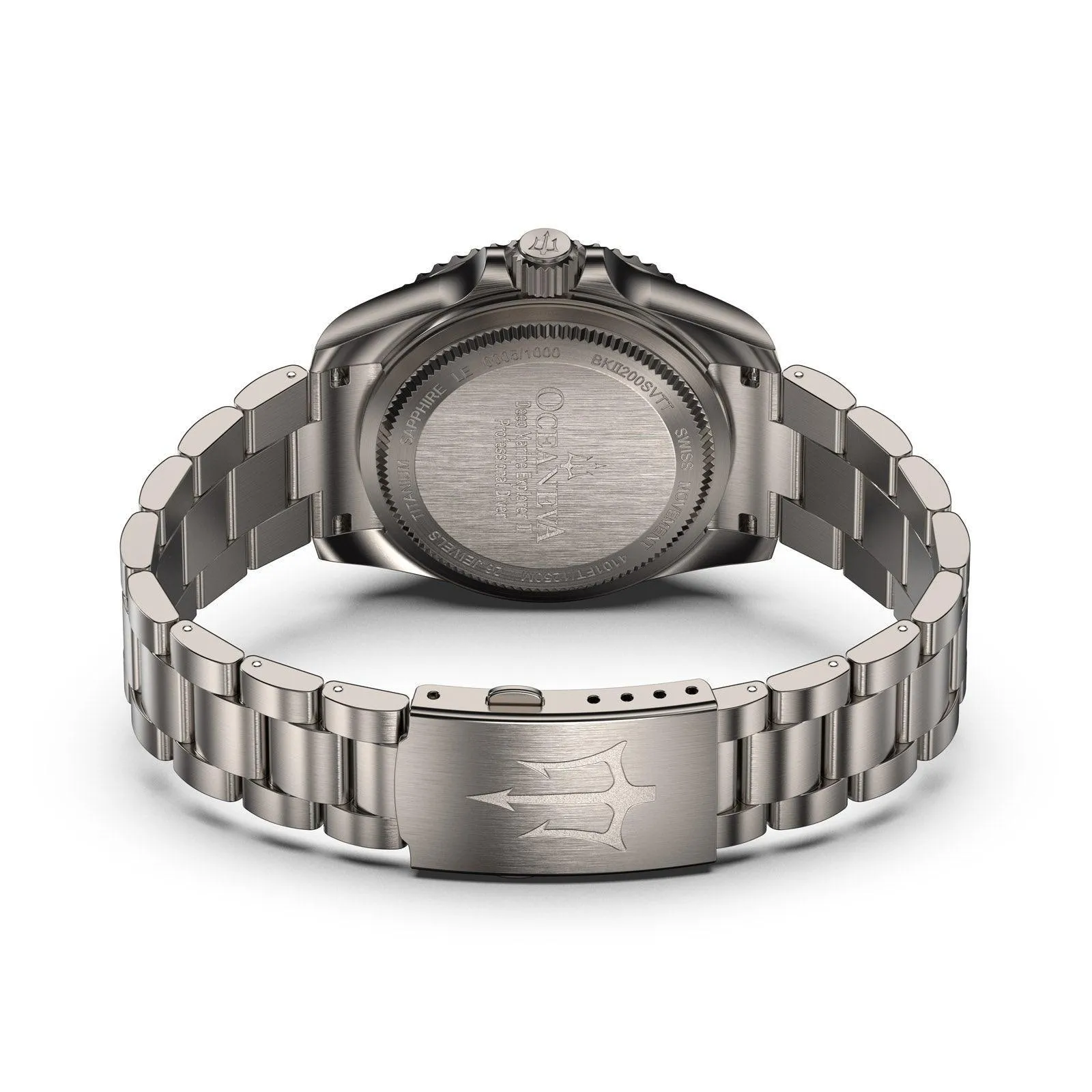 Oceaneva Deep Marine Explorer II Pro Diver Titanium Limited Edition 1250m - Light Gray Dia