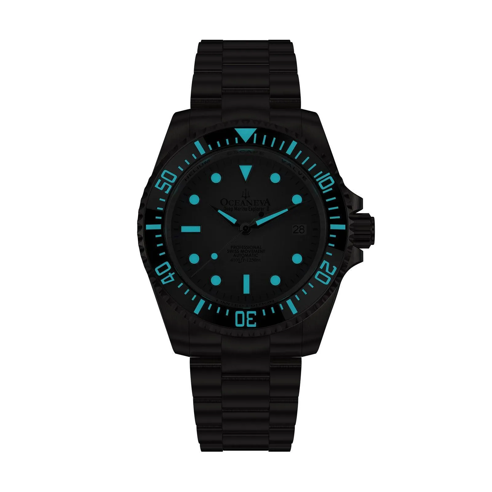 Oceaneva Deep Marine Explorer II Pro Diver Titanium Limited Edition 1250m - Light Gray Dia