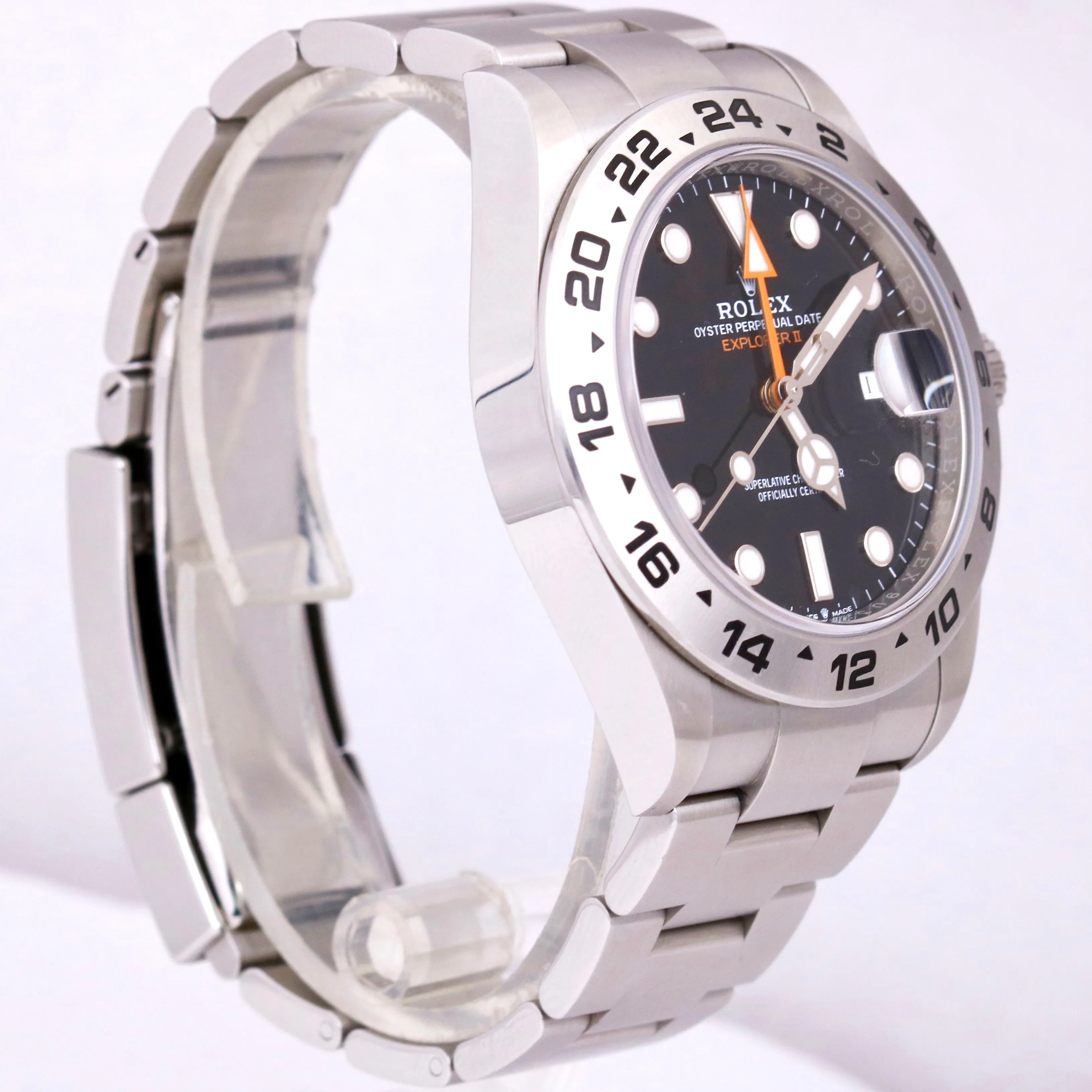 OCT 2022 Rolex Explorer II 226570 Black Stainless Steel 42mm PAPERS Watch B P