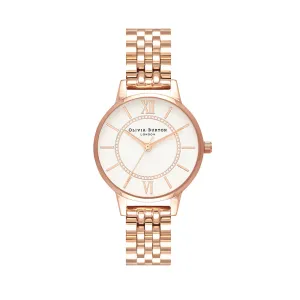 Olivia Burton Wonderland Rose Gold Bracelet Watch