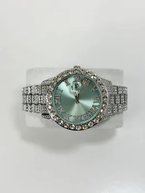 OLYMPIC BLUE | SILVER BAND WATCH