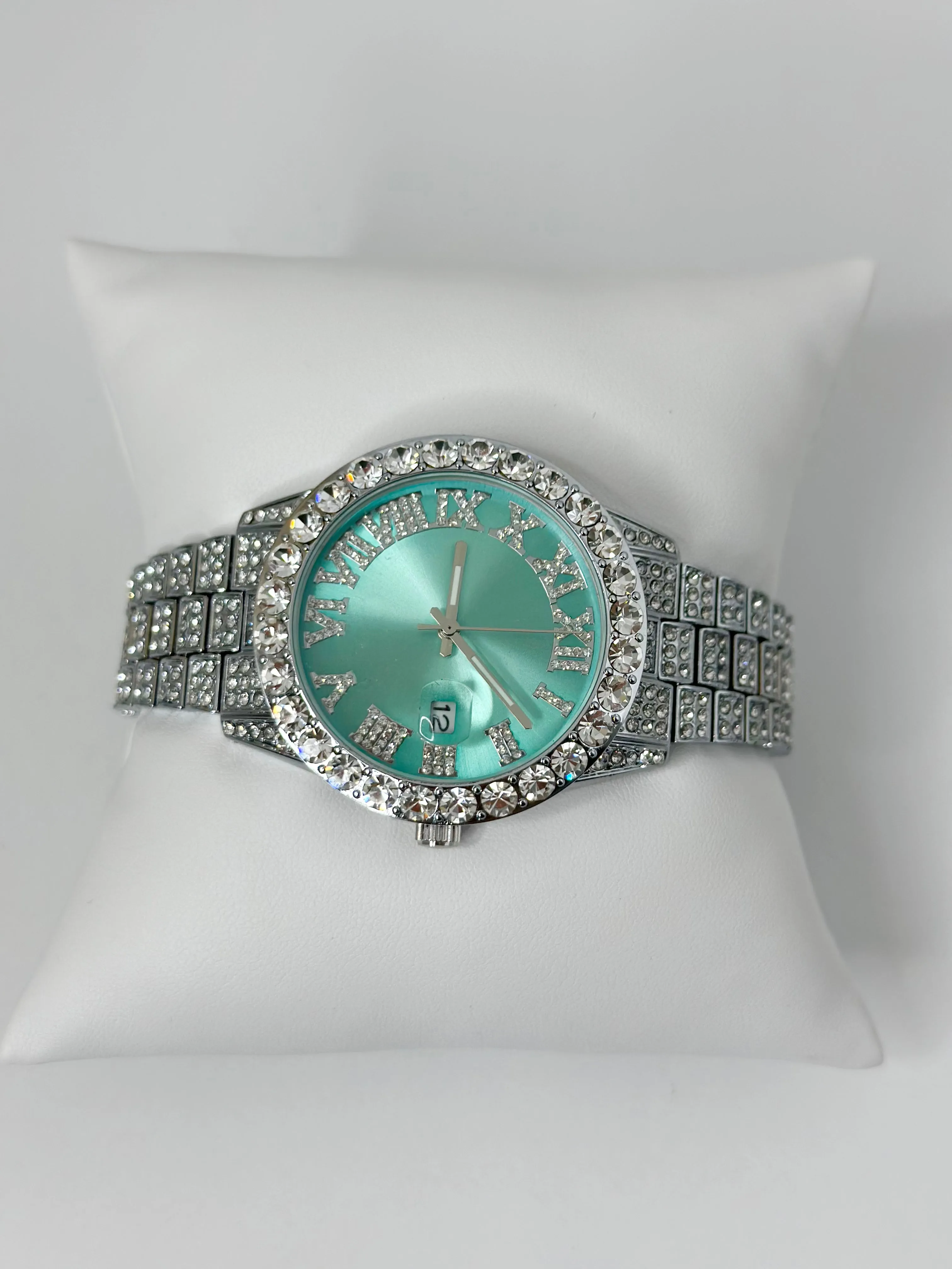 OLYMPIC BLUE | SILVER BAND WATCH