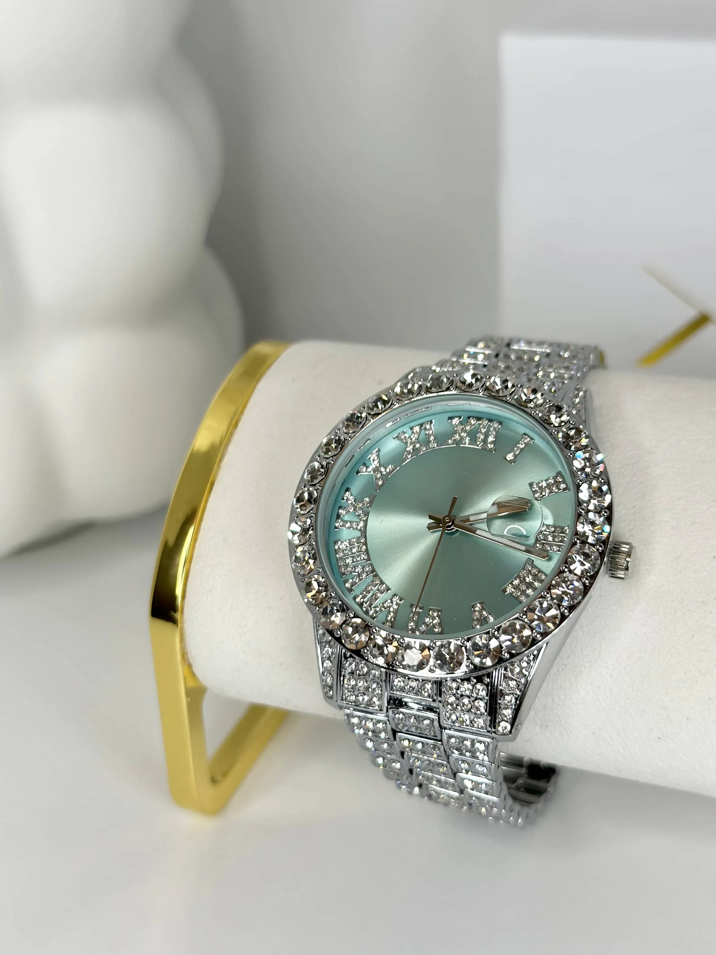 OLYMPIC BLUE | SILVER BAND WATCH