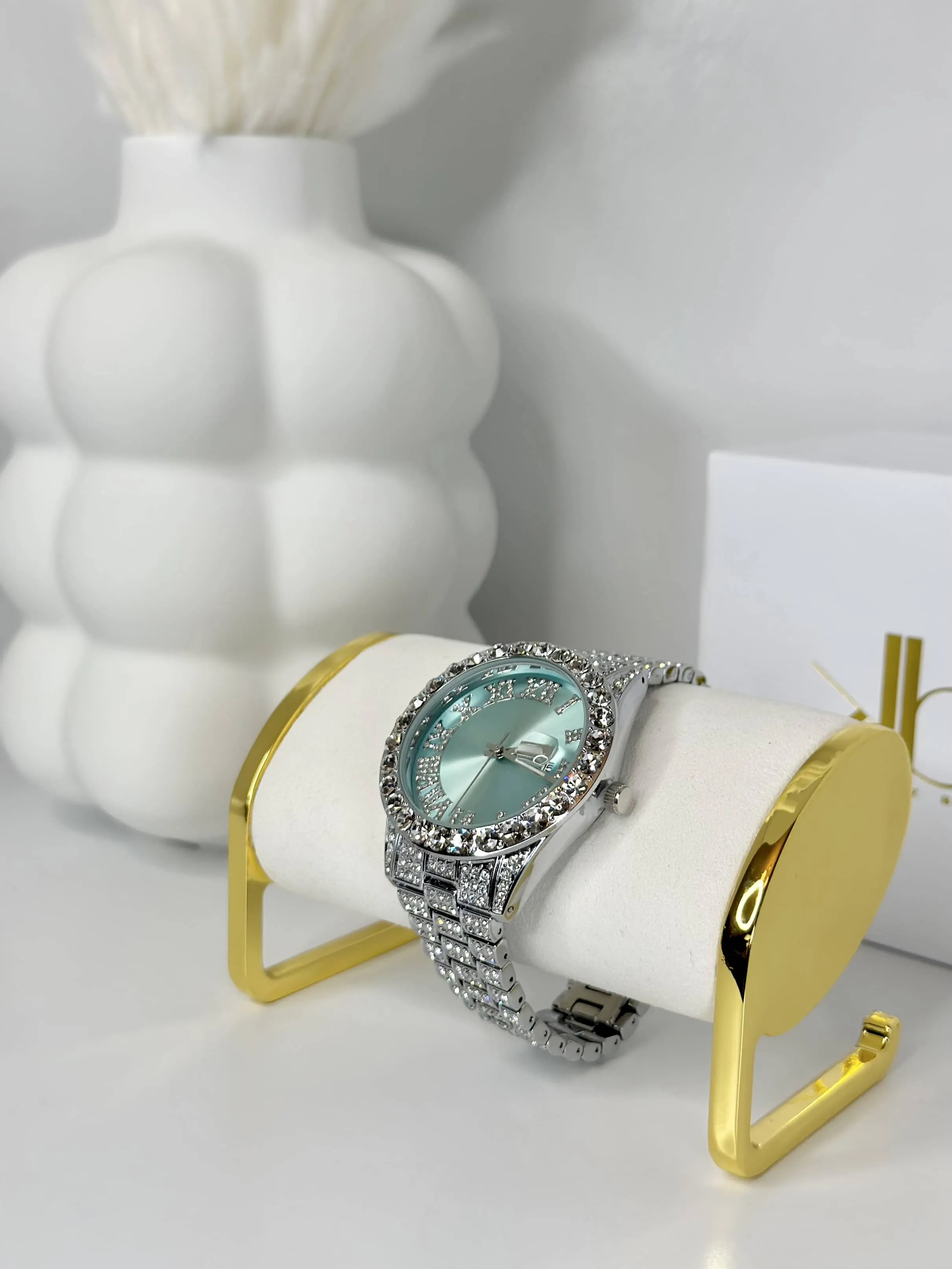 OLYMPIC BLUE | SILVER BAND WATCH