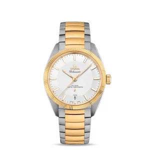 Omega Constellation 39mm Watch - Ref: 130.20.39.21.02.001 - Silver Index Dial & 18K Yellow Gold Fluted Bezel, Two Tone Stainless Steel & 18K Yellow Gold Bracelet