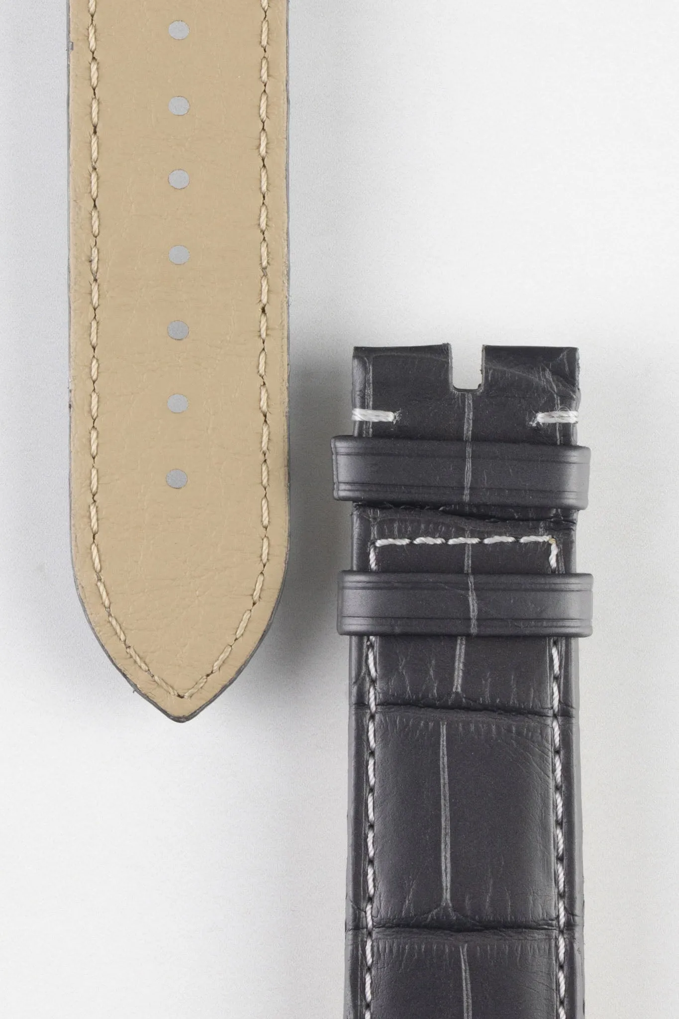 OMEGA CUZ007450 Seamaster 20mm Alligator Watch Strap - GREY