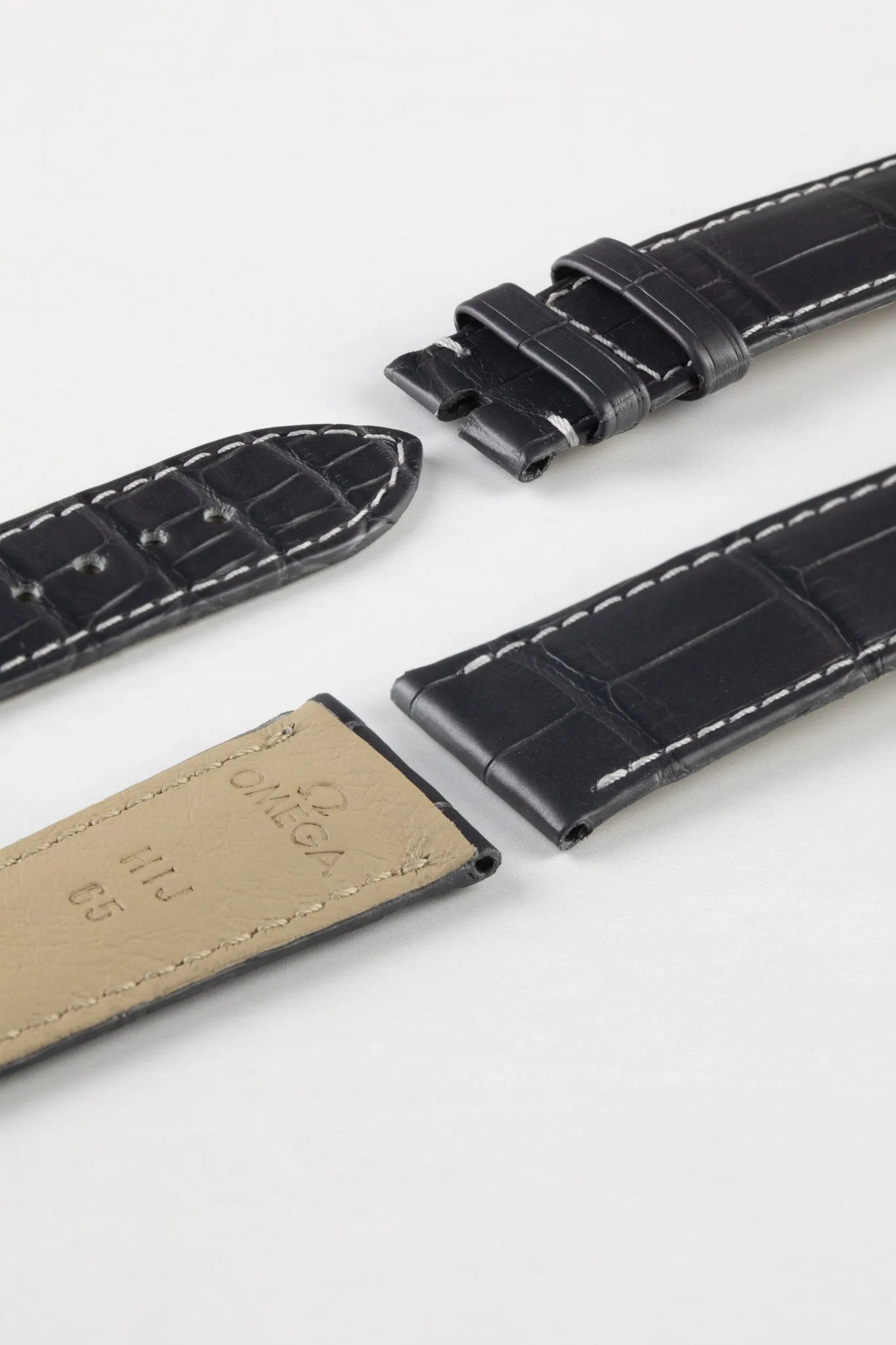 OMEGA CUZ007450 Seamaster 20mm Alligator Watch Strap - GREY