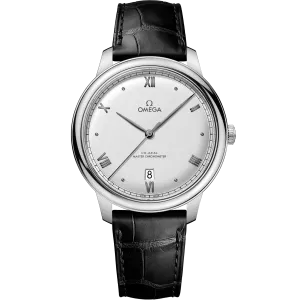 Omega De Ville Prestige 40 mm, steel on leather strap
