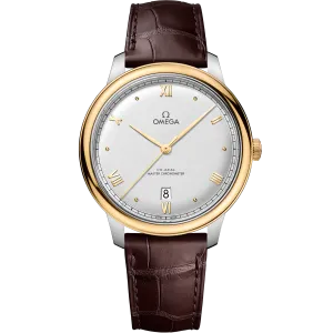 Omega De Ville Prestige 40 mm, steel - yellow gold on leather strap