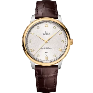 Omega De Ville Prestige 40 mm, steel - yellow gold on leather strap