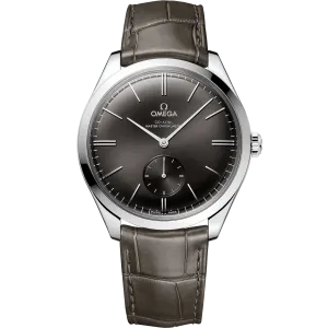 Omega De Ville Trésor 40 mm, steel on leather strap