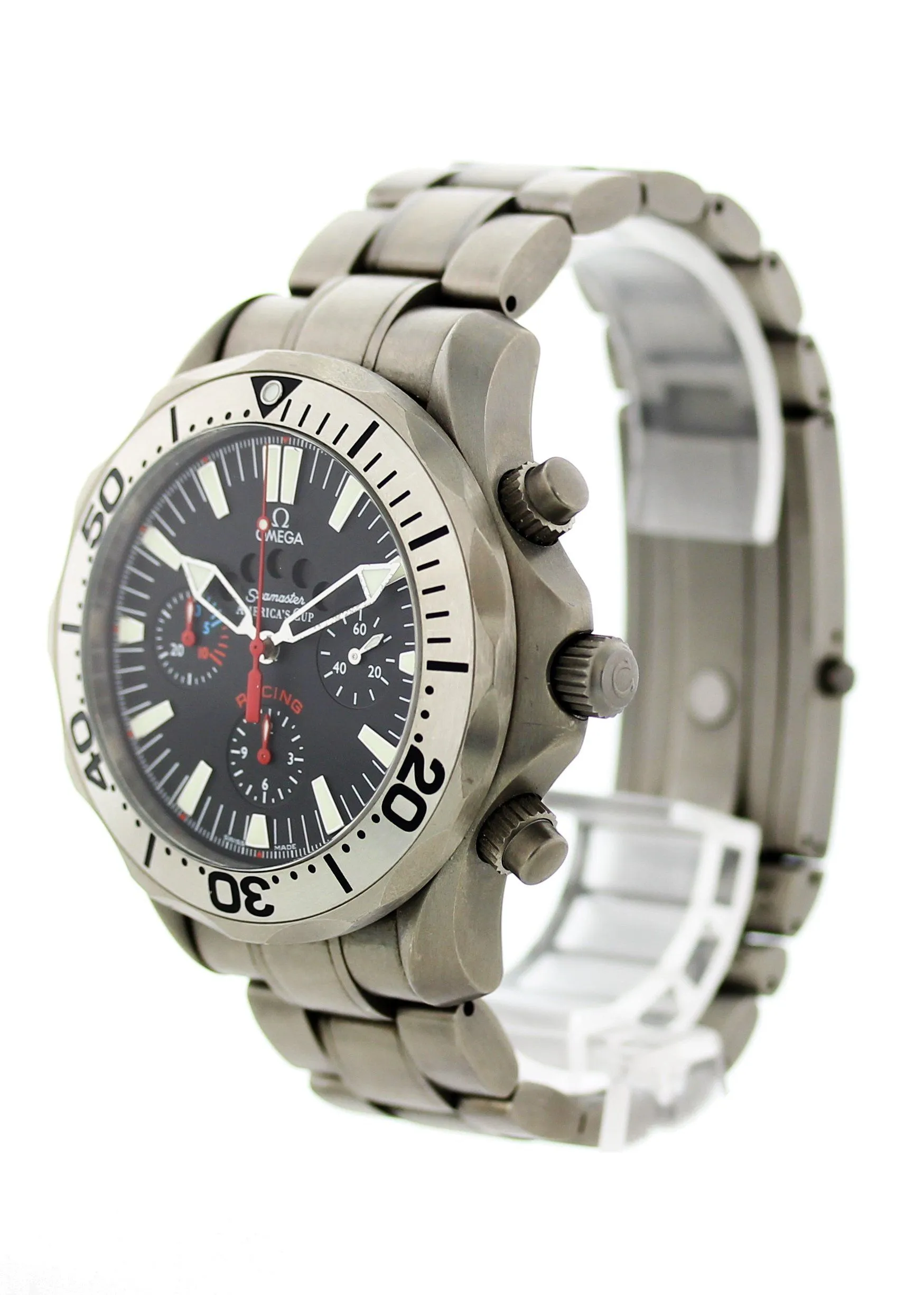 Omega Seamaster America's Cup Racing Titanium 22695000 Original Papers