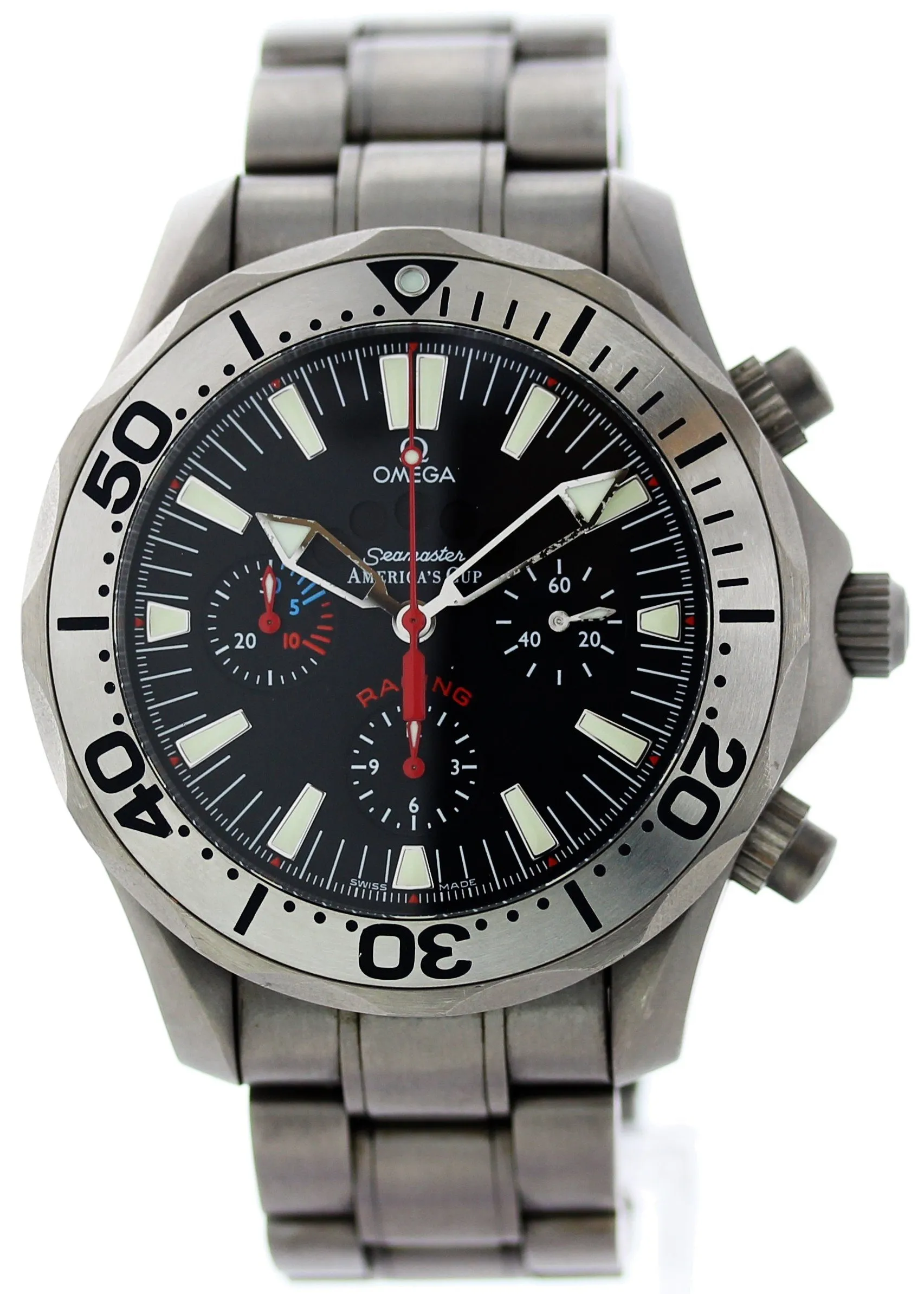 Omega Seamaster America's Cup Racing Titanium 22695000 Original Papers