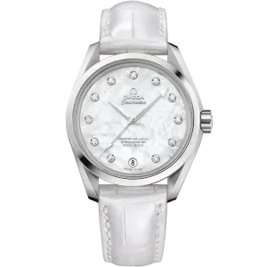 Omega Seamaster Aqua Terra 150M 38.5 mm, steel on leather strap
