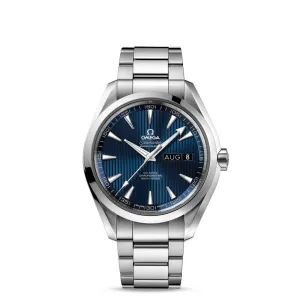 Omega Seamaster Aqua Terra 150M 43mm Watch - Ref: 231.10.43.22.03.002 - Blue Index Dial, Stainless Steel Bracelet