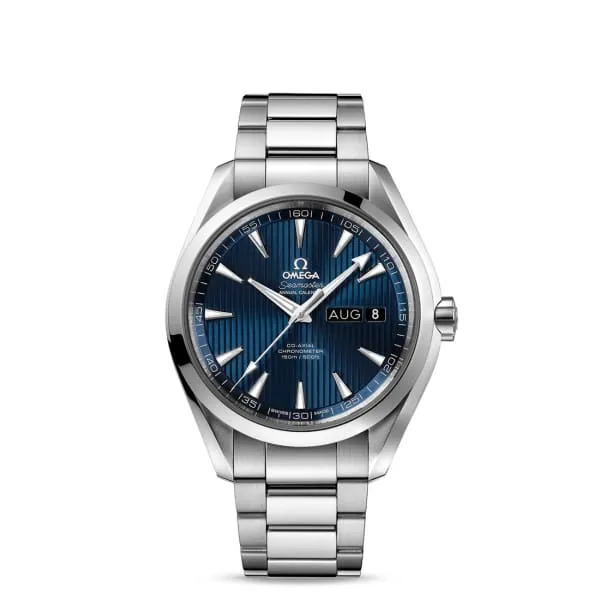 Omega Seamaster Aqua Terra 150M 43mm Watch - Ref: 231.10.43.22.03.002 - Blue Index Dial, Stainless Steel Bracelet