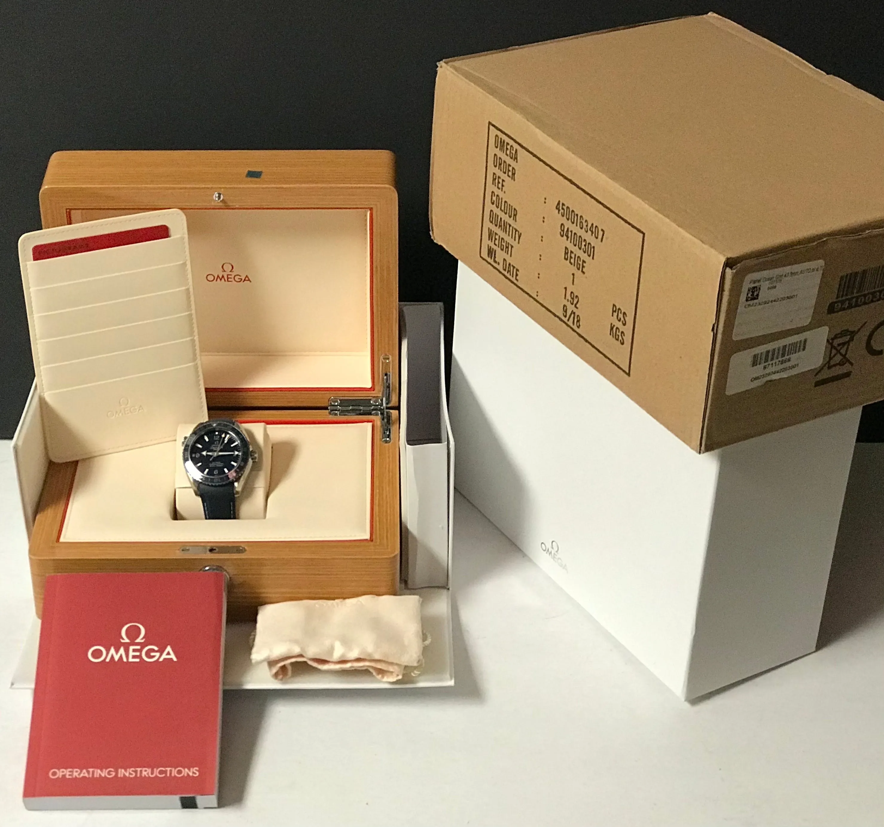 Omega Seamaster Planet Ocean GMT 232.92.44.22.03.001 Blue Dial Automatic Men's Watch
