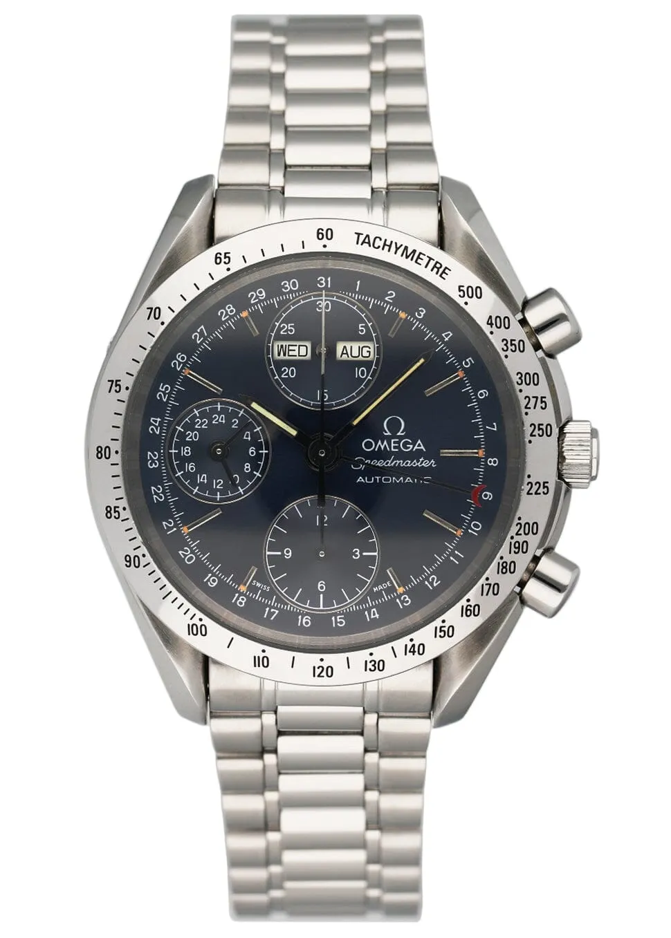 Omega Speedmaster Day-Date 3521.80 Triple Date Mens Watch Box Papers