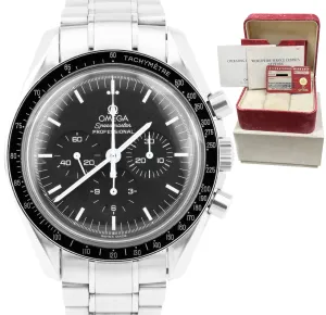 Omega Speedmaster Moonwatch Black 42mm Chronograph Stainless Watch 3590.50.00
