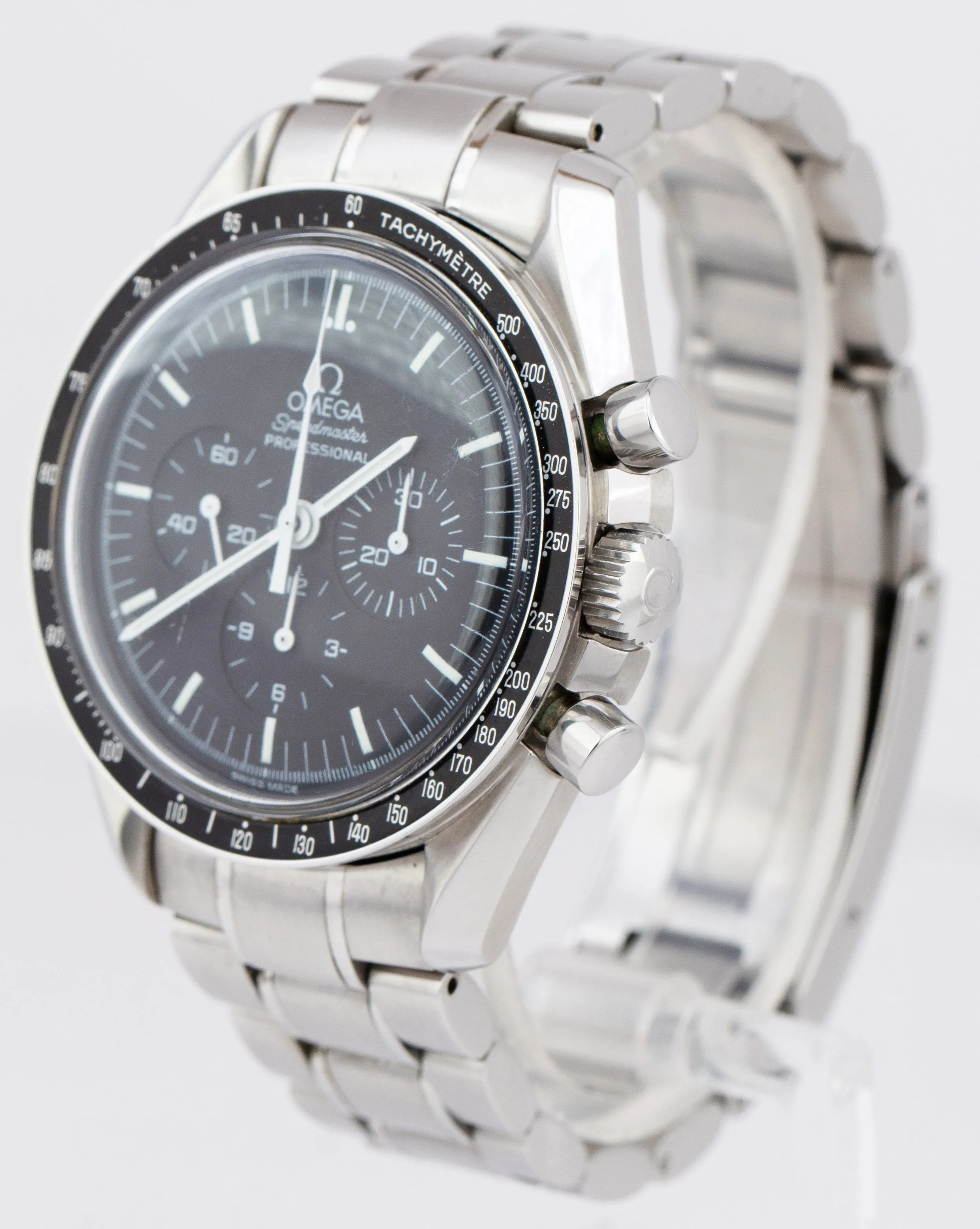 Omega Speedmaster Moonwatch Black 42mm Chronograph Stainless Watch 3590.50.00