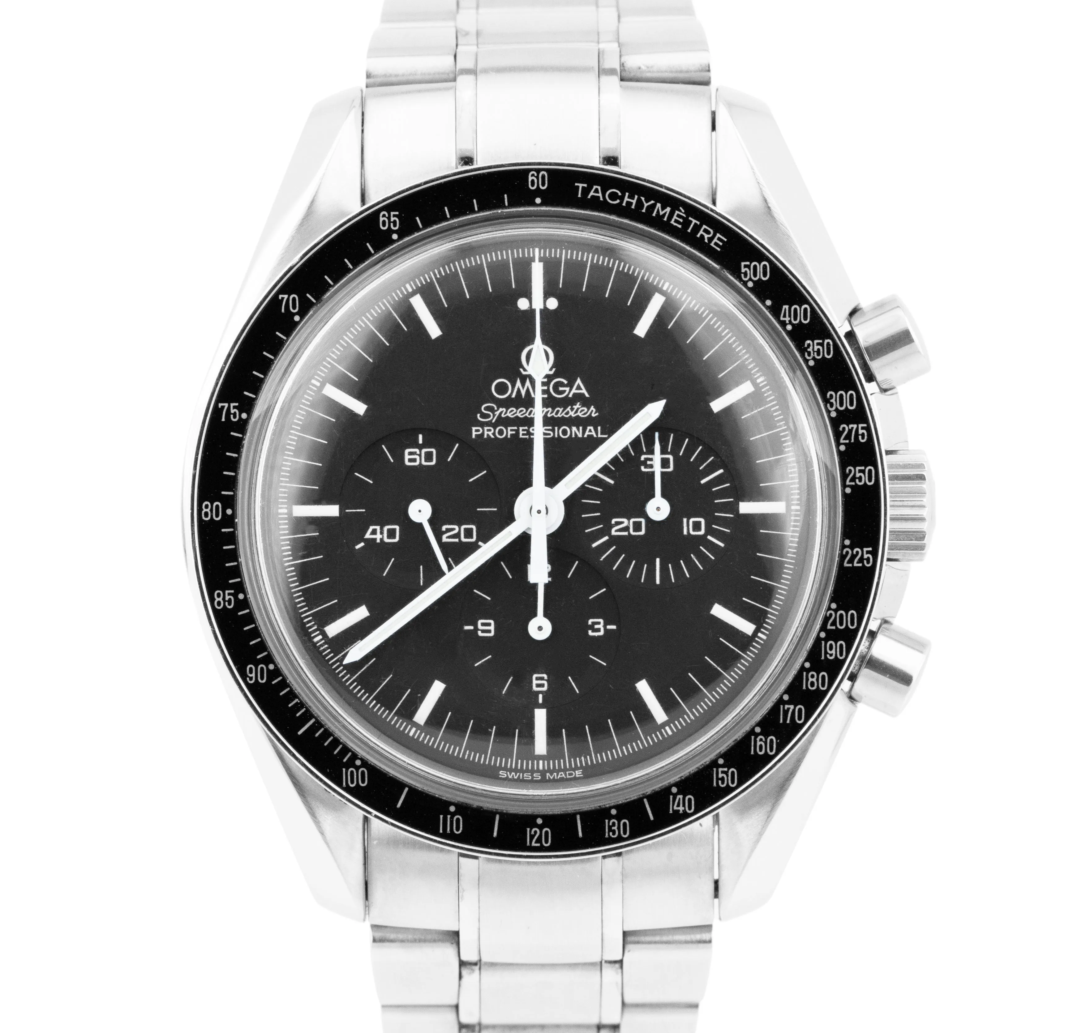 Omega Speedmaster Moonwatch Black 42mm Chronograph Stainless Watch 3590.50.00
