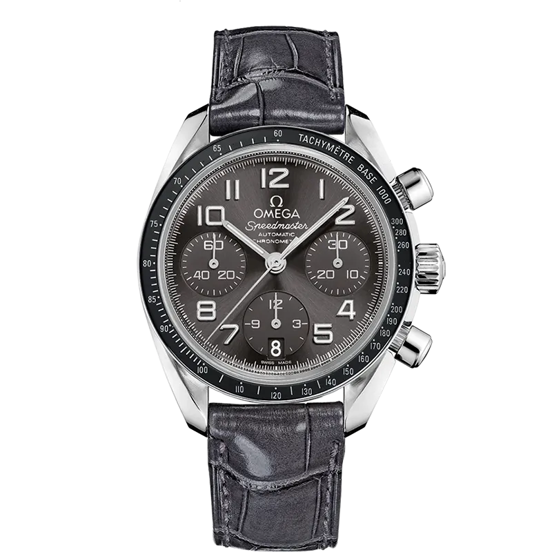 Omega Speedmaster Speedmaster 38 mm, steel on leather strap