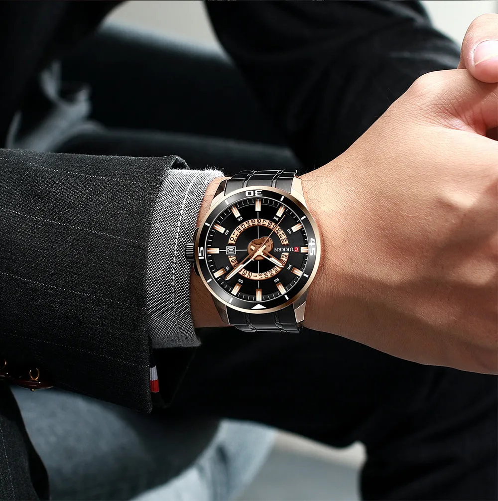 Original Trendy Stylish Stainless Steel CURREN Watch | Curren 28