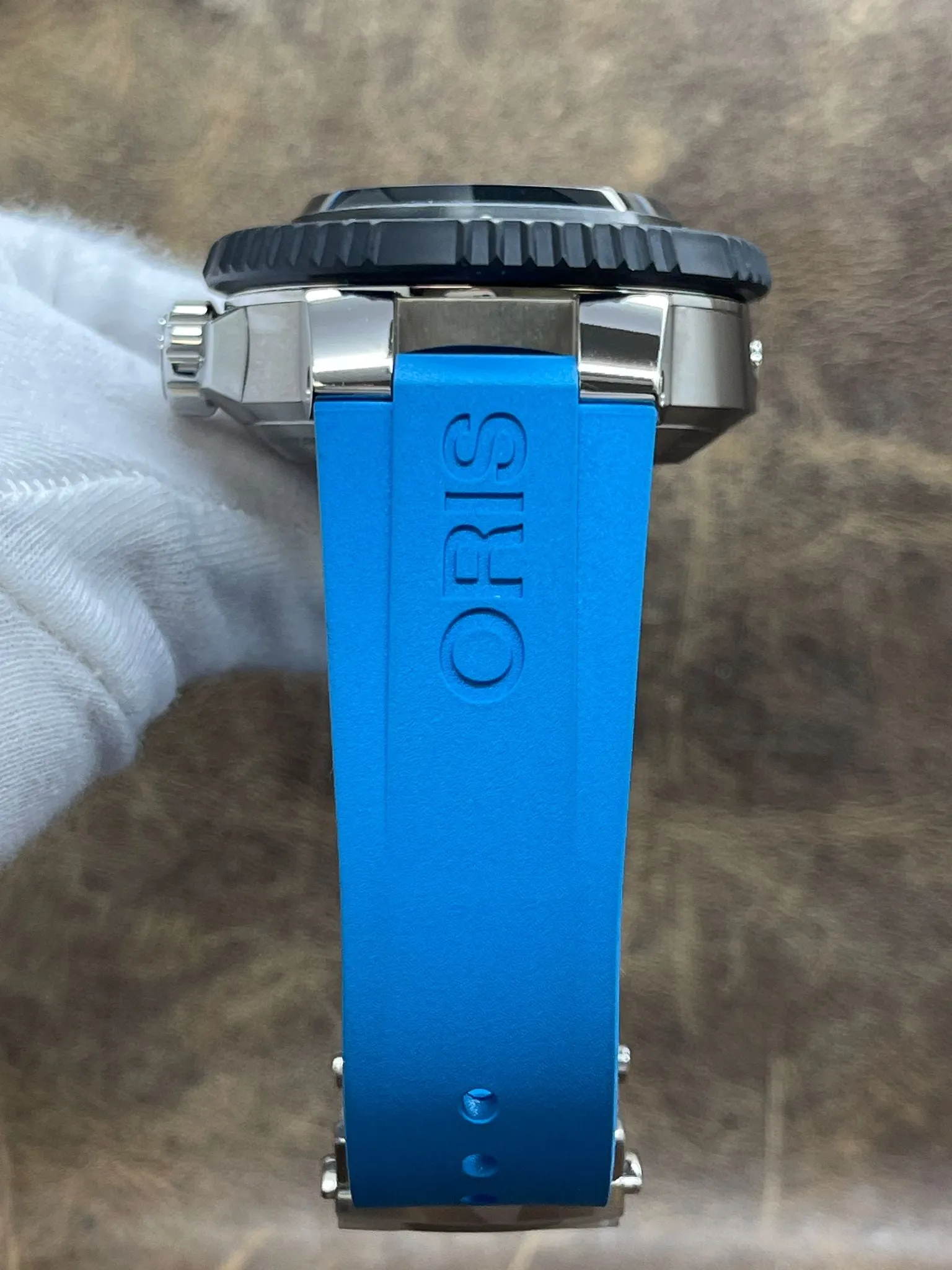 Oris Aquis Pro 4000M 01 400 7777 7155 Blue Dial Automatic Men's Watch