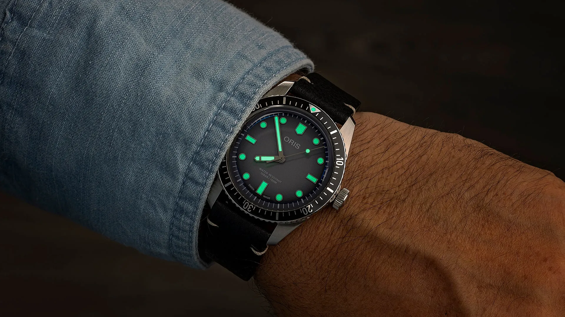 Oris Divers Sixty-Five Glow