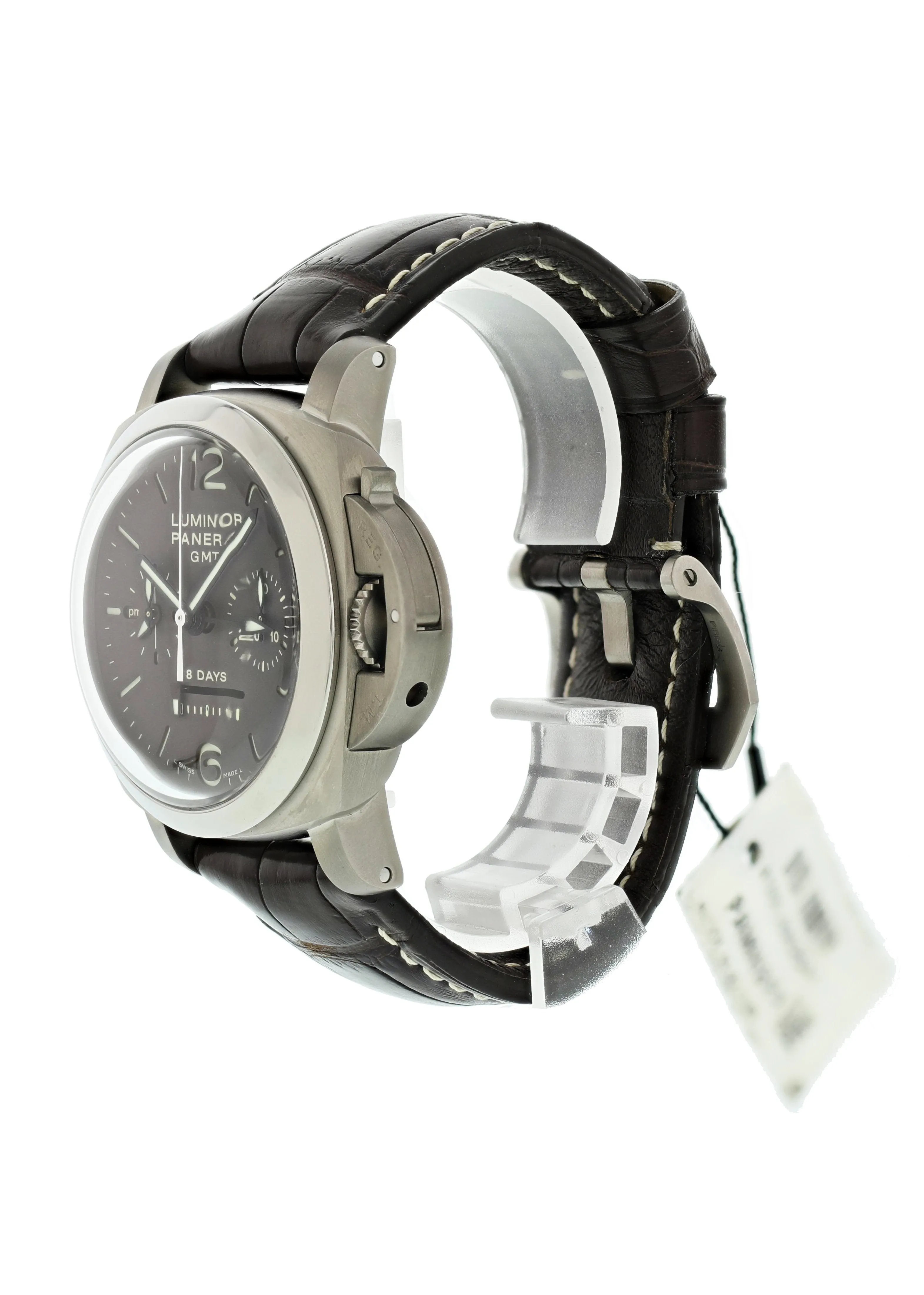 Panerai Luminor 1950 Chrono Monopulsante PAM311 8 Days GMT Titanio Mens Watch