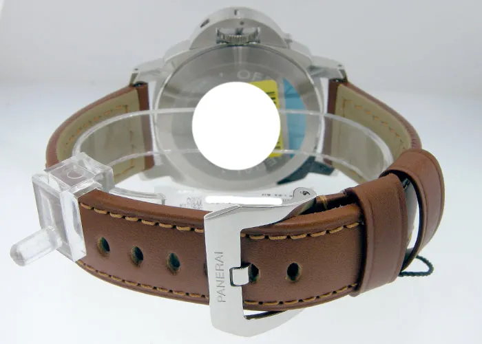 Panerai Luminor Marina Logo Acciaio 44mm Stainless Steel Black Dial PAM01005